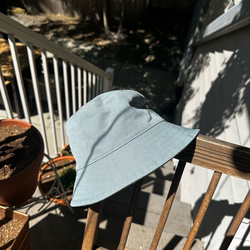 Girlfriend Collective Blue Bucket Hat